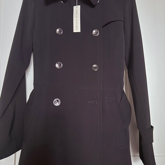 TRINA TURK Black New with Tags dress coat - Picture 5 of 5